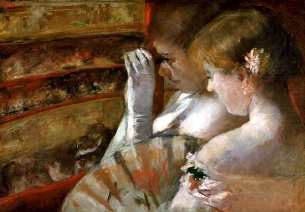 Mary Cassatt A Corner of the Loge china oil painting image